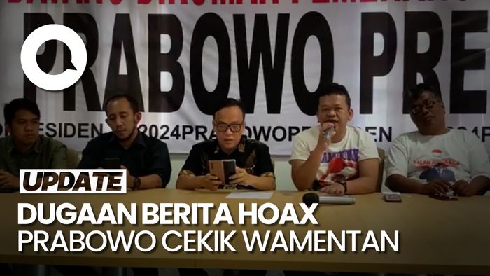 Relawan Bakal Laporkan Penyebar Hoax Prabowo Cekik Wamentan ke Polisi