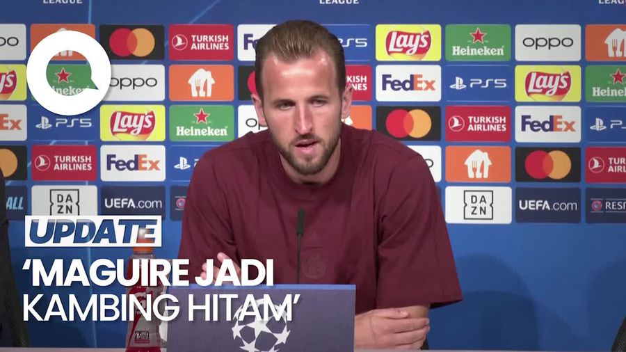 Kane: Maguire Salah Satu Bek Terbaik Inggris, Tapi Jadi Kambing Hitam