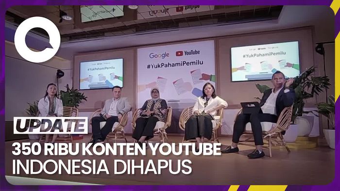 YouTube Hapus 350 Ribu Konten Pengguna Indonesia di Q1 2023