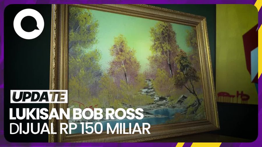 Lukisan A Walk in the Woods Karya Bob Ross Dijual Rp 150 M