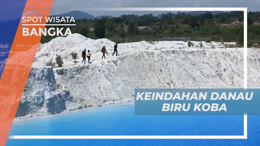 Menikmati Indahnya Pemandangan Alam danau Biru Koba, Bangka