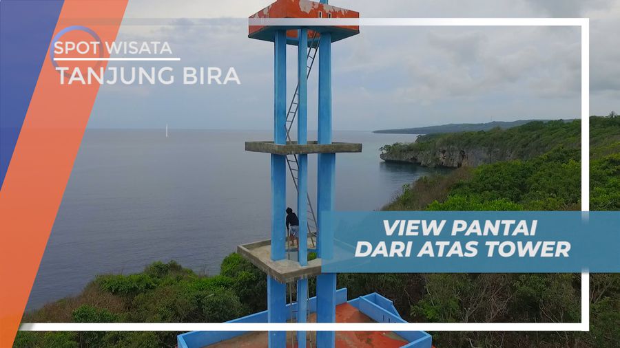 Indahnya Pemandangan Alam Pantai Apparlang dari Atas Menara Pandang, Tanjung Bira 