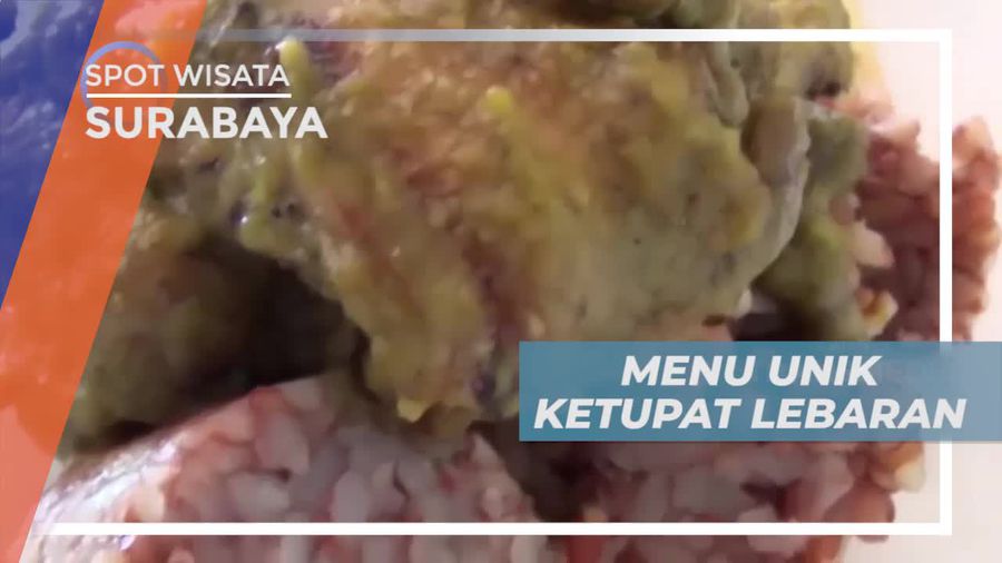 Menikmati Kelezatan Ketupat Beras Merah Bebek Bakar Opor Hijau Surabaya