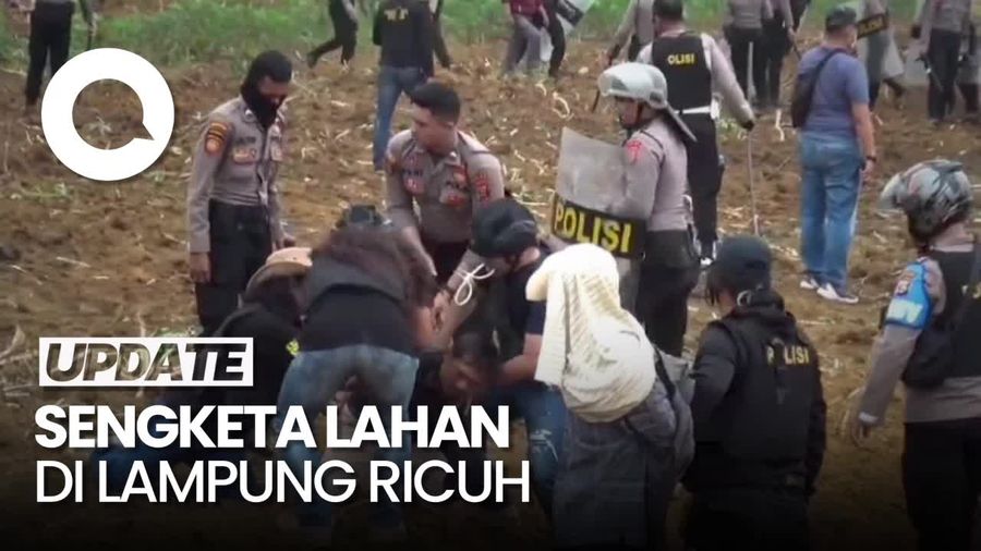 Ricuh Sengketa Lahan di Lampung Tengah, 7 Warga Bawa Sajam Ditangkap