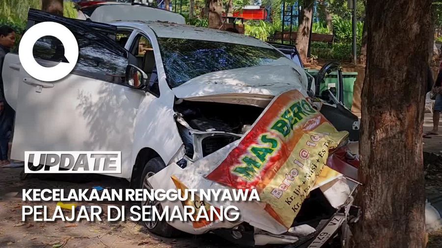 Mobil Ngebut Tabrak Anak SMK Pejalan Kaki Hingga Tewas di Semarang