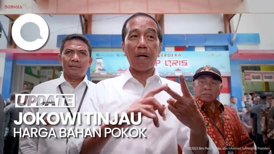 Kunjungi Pasar di Samarinda, Jokowi Senang Harga Terkendali