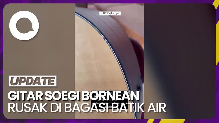 Gitar Rp 30 Juta Milik Fanny Soegi Bornean Pecah di Bagasi Batik Air