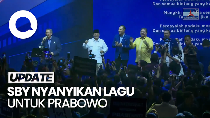 Momen SBY Nyanyi Kamu Nggak Sendirian, Prabowo Merasa Tersanjung