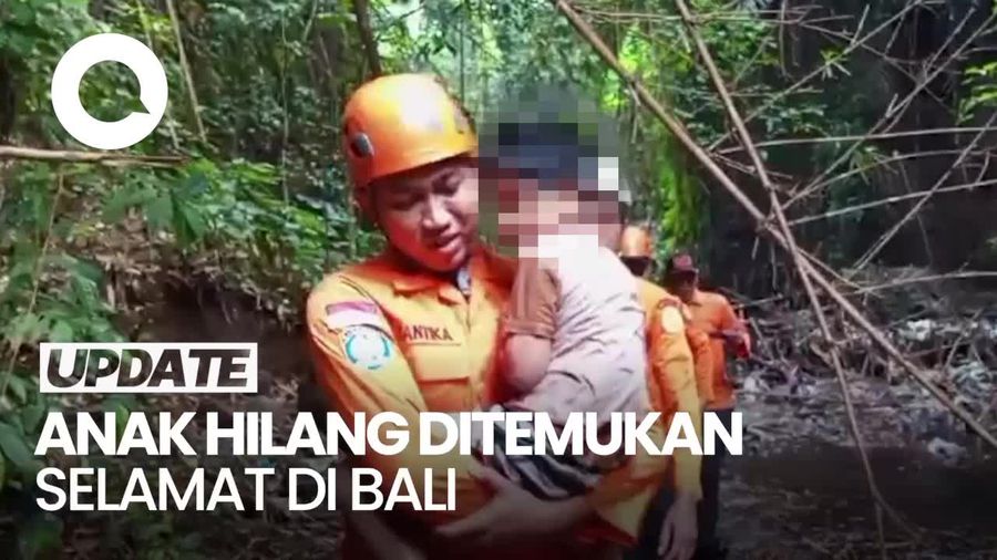 Hilang Semalaman di Sungai, Bocah 5 Tahun di Bali Ditemukan Selamat