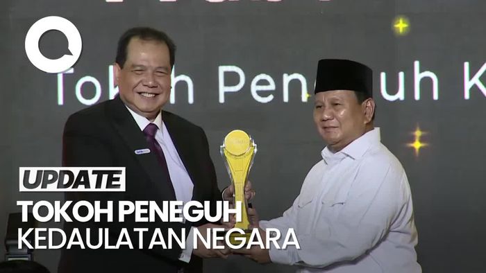Dapat Penghargaan di detik Awards, Prabowo: Saya Tak Pantas Terima