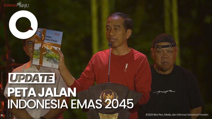 Jokowi Terima Peta Jalan Indonesia Emas 2045: Nanti yang Nikmati yang Muda