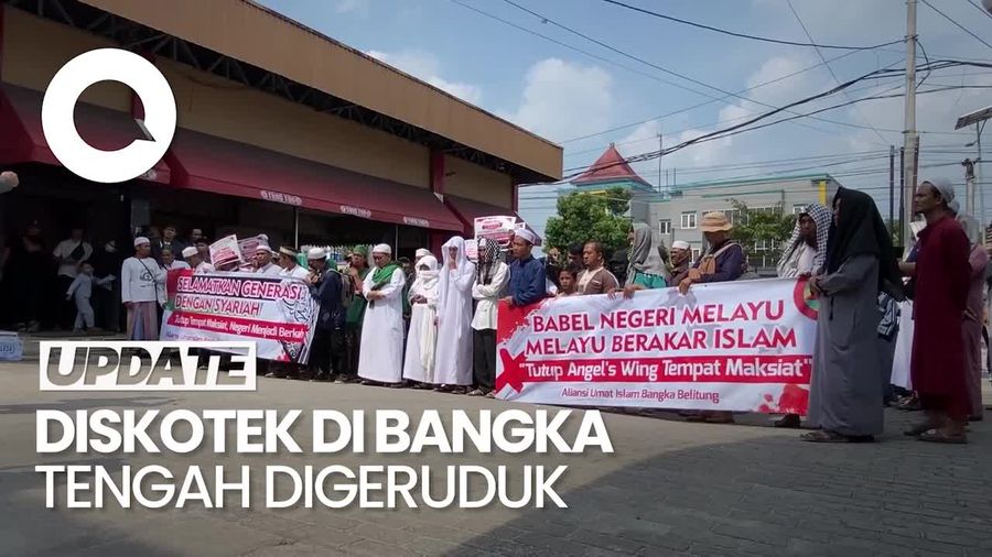 Tolak Peredaran Miras, Ratusan Warga Geruduk Diskotek Baru di Bangka