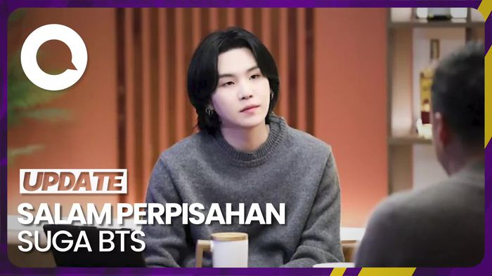Pesan Manis Suga BTS untuk Fans Sebelum Berangkat Wamil