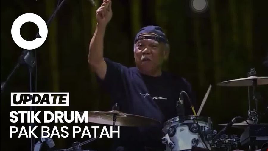 Momen Stik Drum Menteri PUPR Basuki Patah saat Iringi GIGI