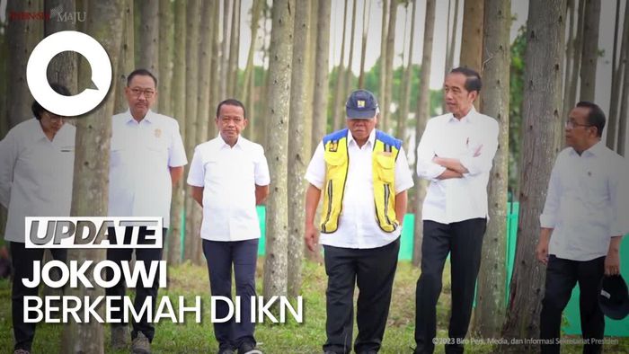 Momen Jokowi Berkemah di IKN, Ditemani Sri Mulyani hingga Basuki