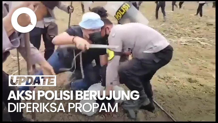 Ricuh Eksekusi Lahan di Lampung Tengah, Polisi Injak Kepala Warga