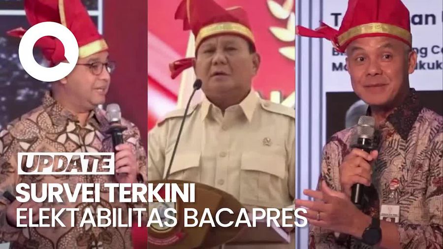 Hasil Survei Elektabilitas IPS: Prabowo 40,8%, Ganjar 35,9%, Anies 20,2%