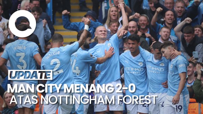 Haaland Cetak Gol, 10 Pemain Man City Benamkan Nottingham