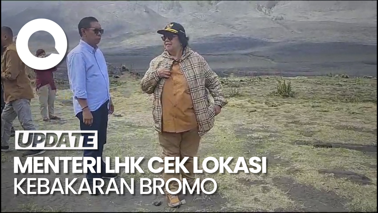 Menteri LHK Cek Lokasi Kebakaran Bromo Akibat Flare Prewedding