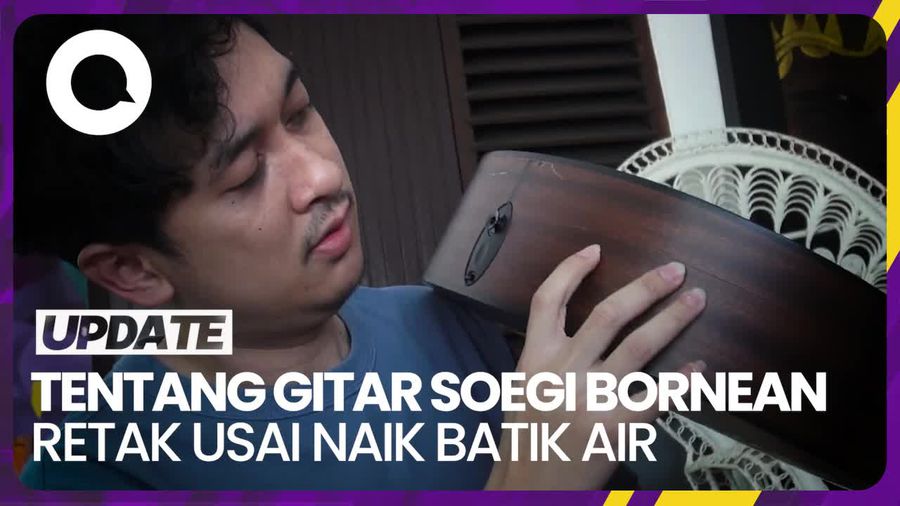 Gitar Retak Seusai Naik Batik Air, Adit Soegi Bornean: Mimpi Hancur Lagi