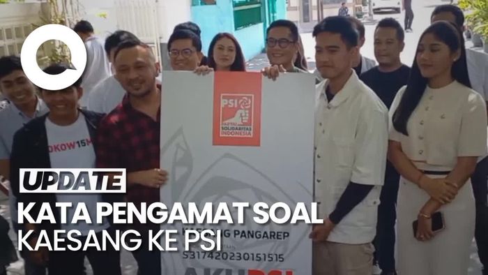 Pengamat Nilai Kaesang ke PSI Karena Tak Nyaman dengan Sikap PDIP