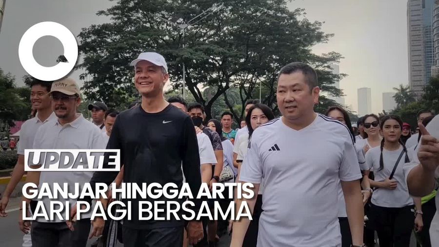 Ganjar, Hary Tanoe, hingga Sederet Artis Lari Pagi di Kawasan Senayan