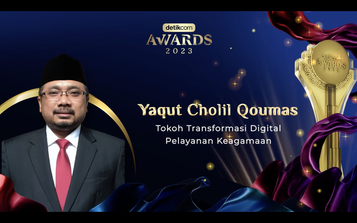Yaqut Cholil Qoumas Tokoh Transformasi Digital Pelayanan Keagamaan
