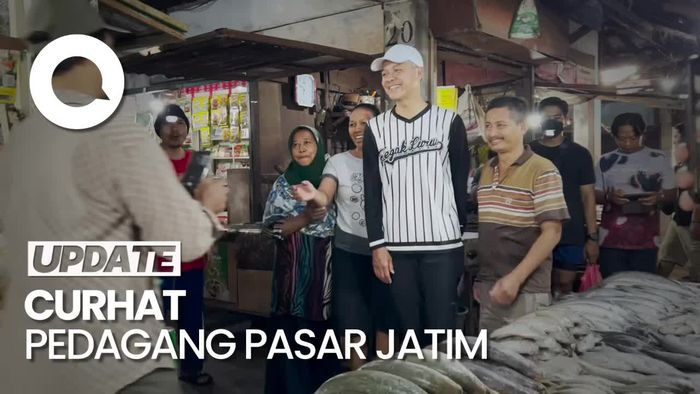 Pesan Pedagang Pasar Jatim ke Ganjar: Kalau Jadi Presiden yang Adil