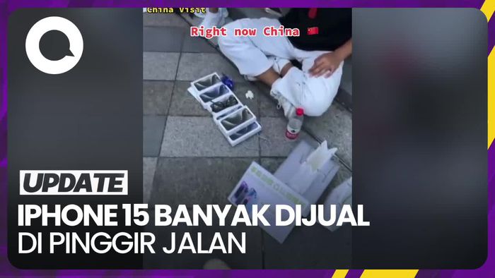 Penampakan iPhone 15 Banyak Dijual di Pinggir Jalan di China