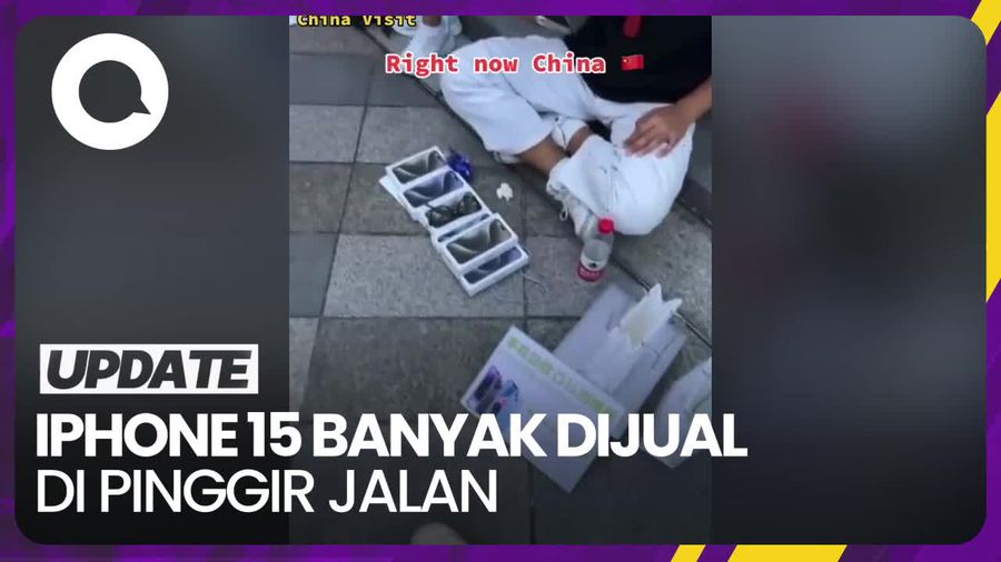Penampakan iPhone 15 Banyak Dijual di Pinggir Jalan di China