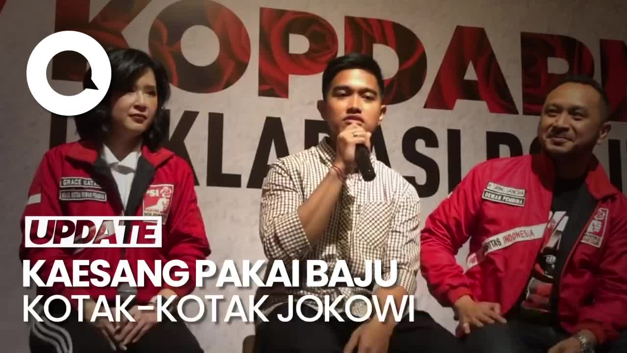 Jadi Ketum PSI, Kaesang Singgung Pakai Baju Kotak-kotak Jokowi