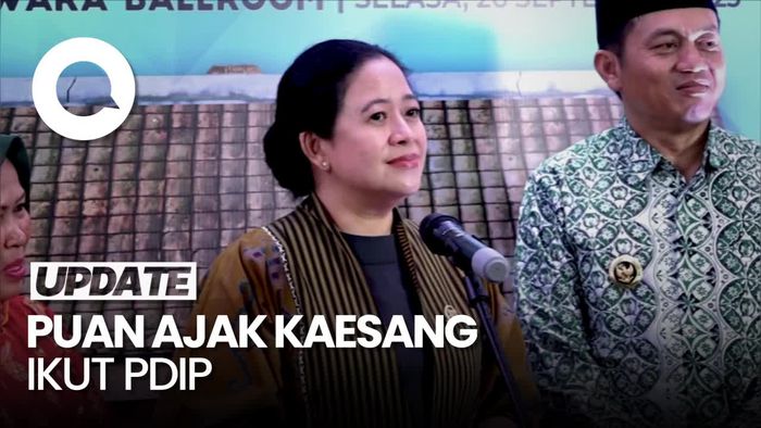 Kaesang Jadi Ketum PSI, Puan Maharani: Ikut PDIP Aja, Yuk
