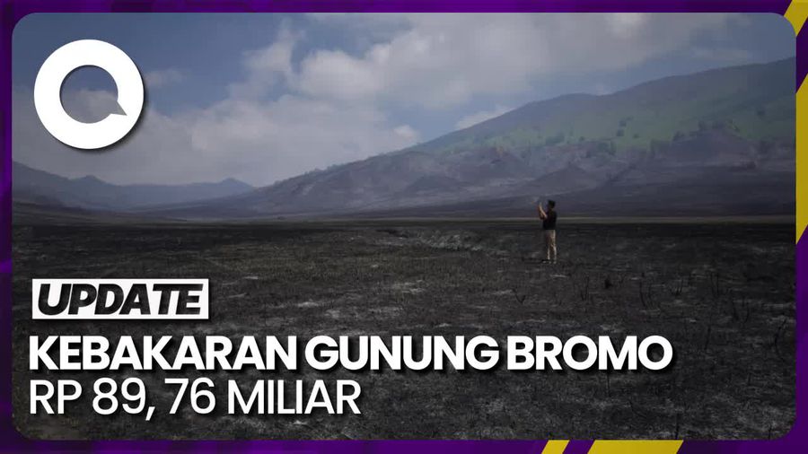 Kerugian Akibat Kebakaran Gunung Bromo Mencapai Rp 89, 76 Miliar
