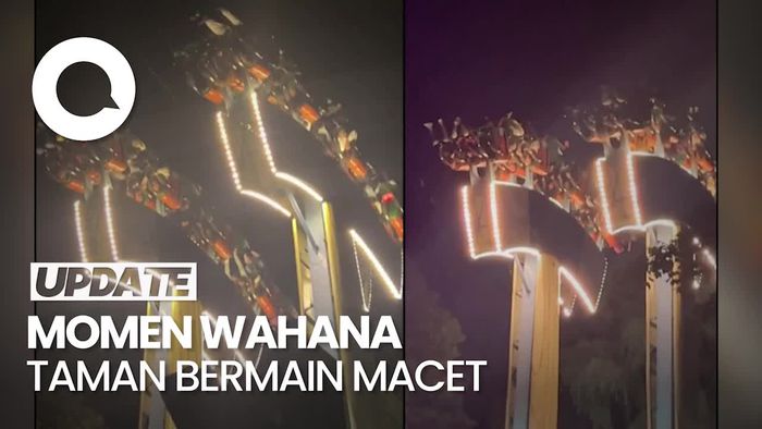 Puluhan Orang Terbalik Setengah Jam Gegara Wahana Taman Bermain yang Macet