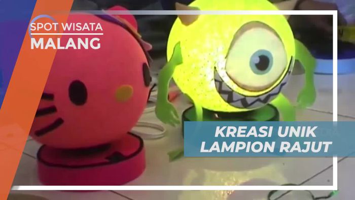 Kreasi Unik Lampion Rajut Dengan Berbagai Ukuran, Kota Malang