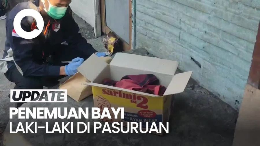 Geger Penemuan Mayat Bayi Laki-laki Terbungkus Kardus di Pasuruan