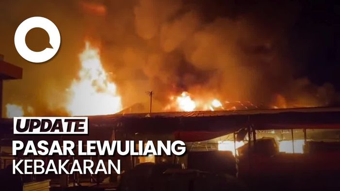 Si Jago Merah Lalap Pasar Lewuliang Bogor, Damkar Meluncur ke Lokasi
