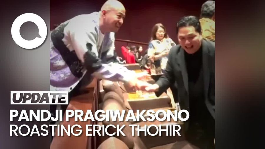 Respons Erick Thohir Setelah Diroasting Pandji Pragiwaksono