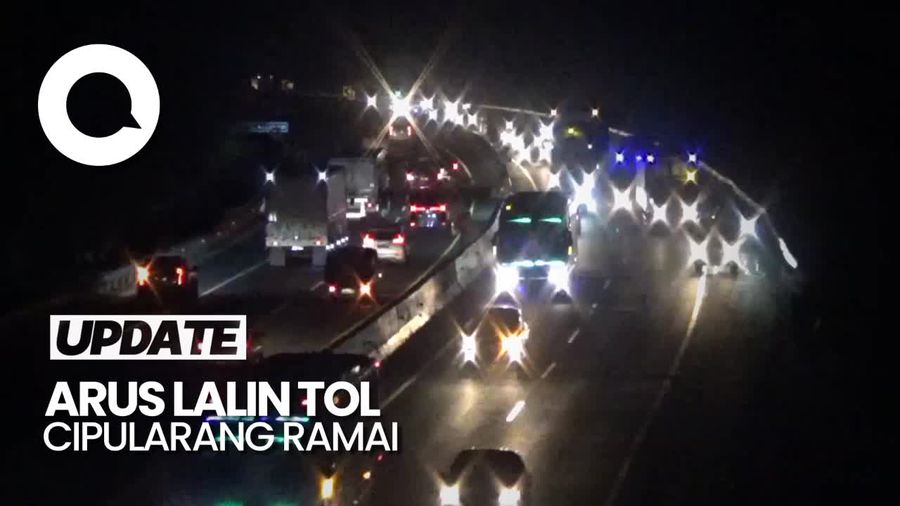 Jelang Libur Maulid Nabi, Arus Lalin Tol Cipularang Ramai Malam Ini