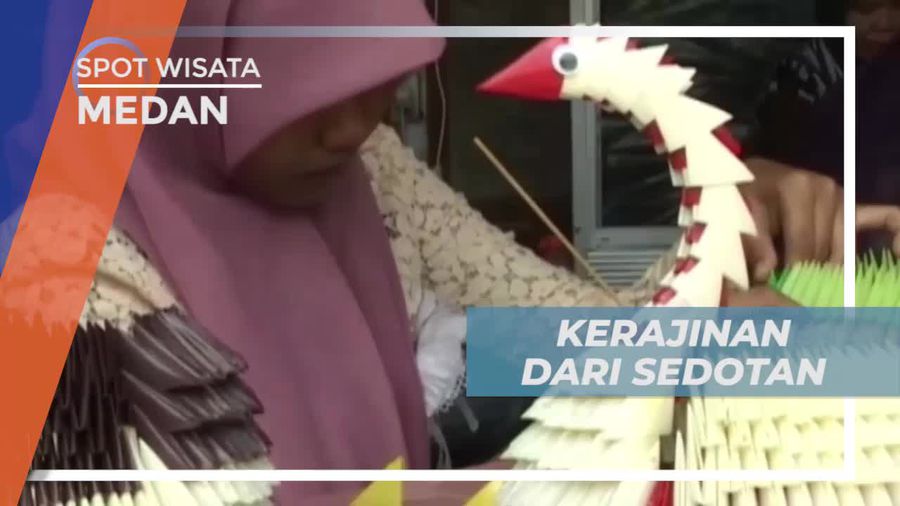 Menyulap Sedotan Menjadi Karya Seni Cantik, Medan