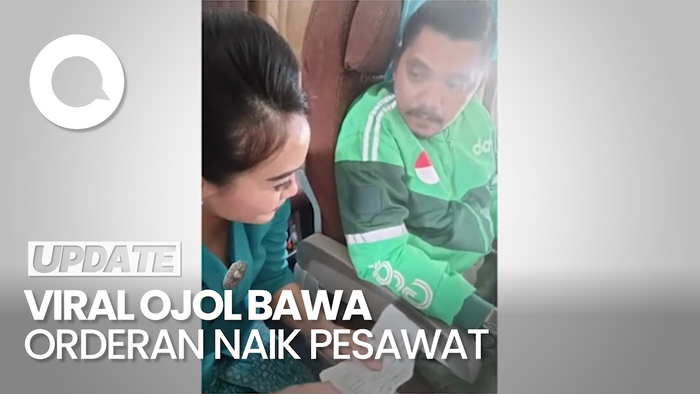 Viral Ojol Naik Pesawat Bawa Orderan Bakpia, Ternyata Anggota DPRD