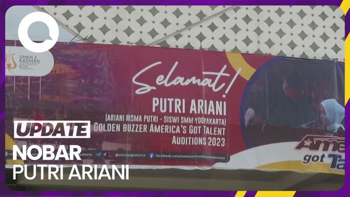 Beri Dukungan, Sekolah Putri Ariani Nobar AGT 2023