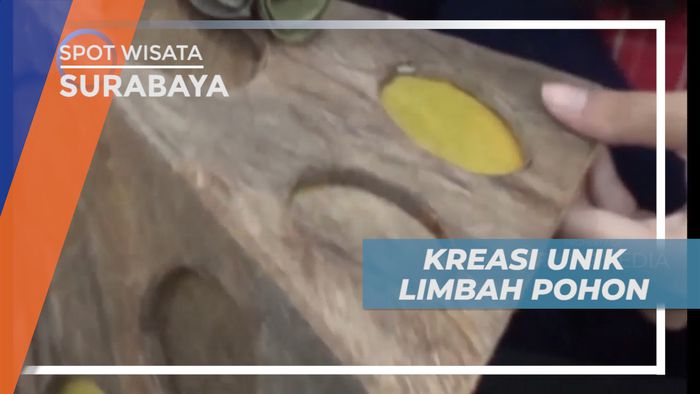 Kreasi Unik Berbahan Dasar Limbah Pohon, Surabaya