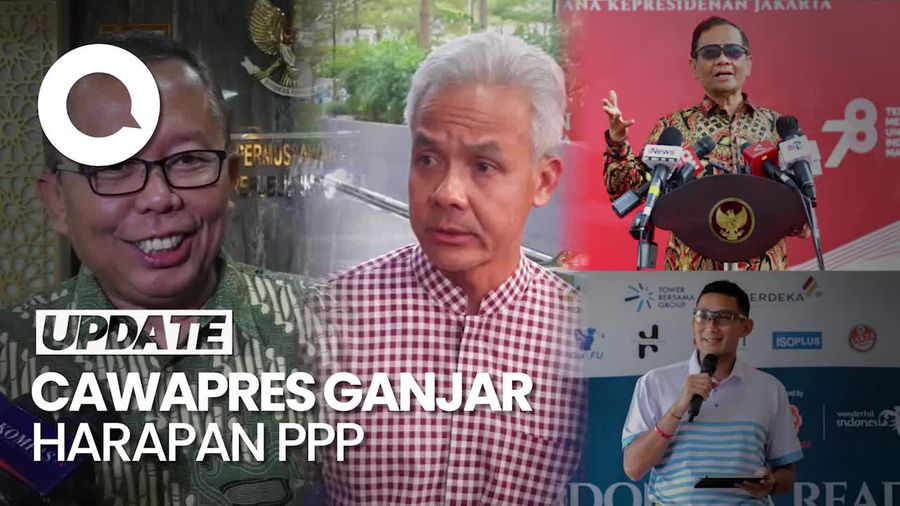PPP Berharap Cawapres Ganjar Sandiaga Uno atau Mahfud Md
