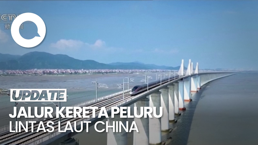 China Luncurkan Jalur Kereta Super Cepat Lintas Laut Pertama