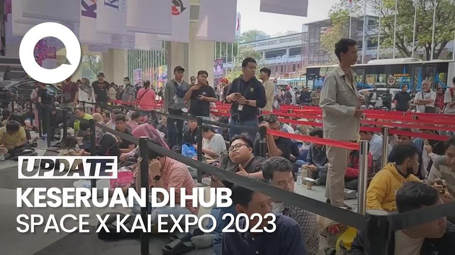 Seru! Warga Antusias Berburu Tiket Promo di Hub Space x KAI Expo 2023