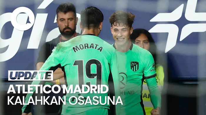Diwarnai Dua Kartu Merah, Atletico Menang 2-0 Atas Osasuna