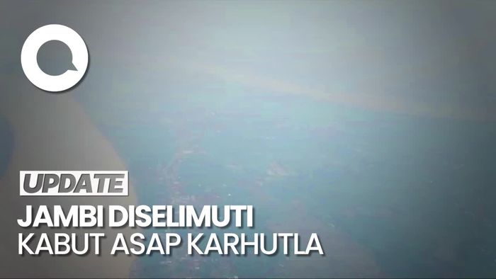 Penampakan Kabut Asap Karhutla Selimuti Jambi