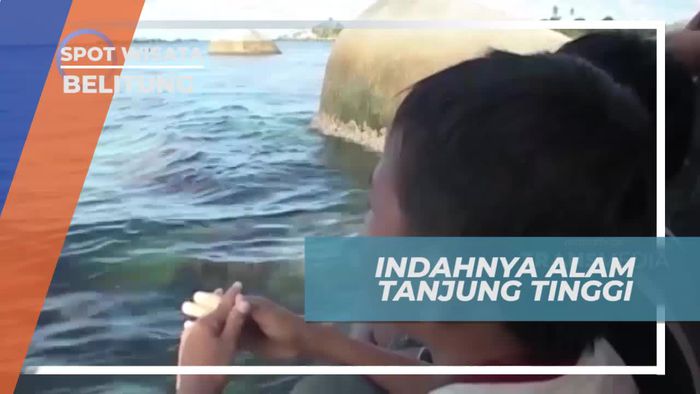Batu Granit Berukuran Besar Menghiasi Keindahan Pantai Tanjung Tinggi Belitung