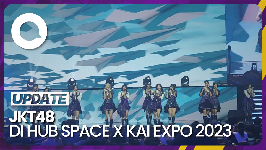 Aksi Manis JKT48 di Hub Space X KAI Expo 2023